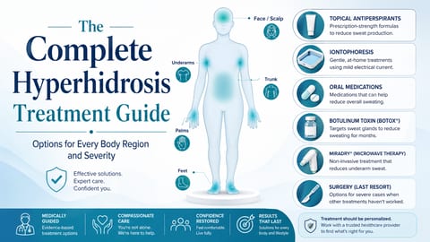The Complete Hyperhidrosis Treatment Guide: Options for Every Body Region and Severity