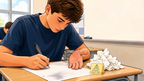 Challenges in Writing and Test Taking With Sweaty Hands