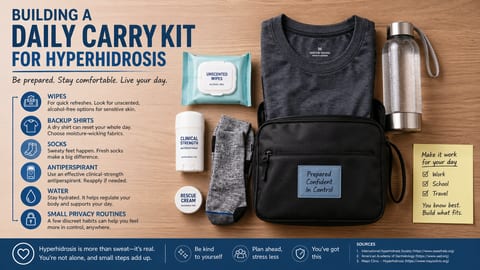 Building a daily carry kit for hyperhidrosis